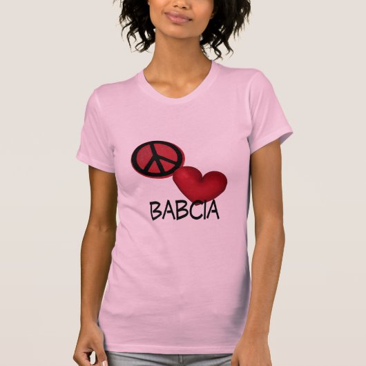 平和愛Babcia Tシャツ (正面)