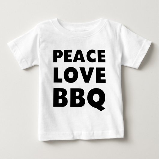 平和愛BBQ ベビーTシャツ (正面)