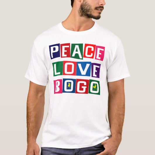 平和愛BOGO Tシャツ (正面)