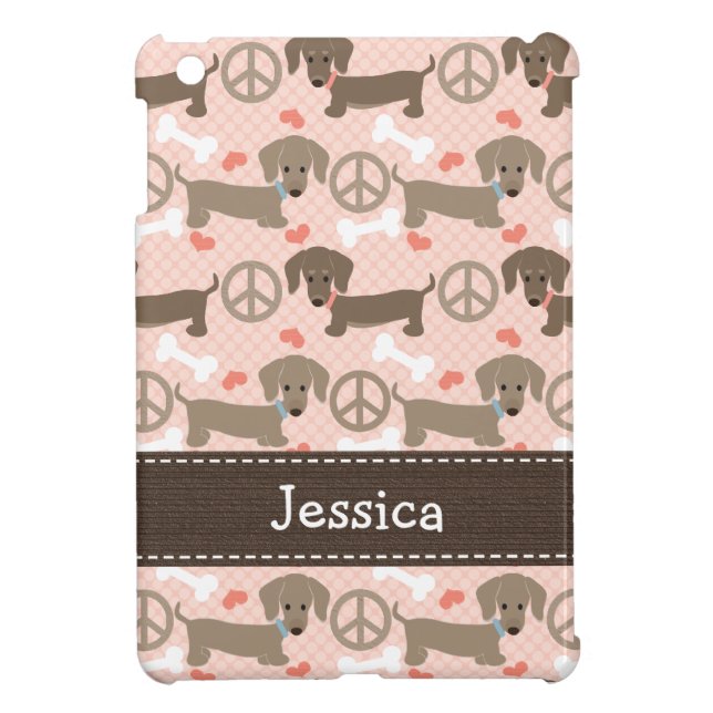 平和愛Doxies iPad Miniケース (裏面)