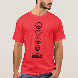 平和愛Elmo Tシャツ
