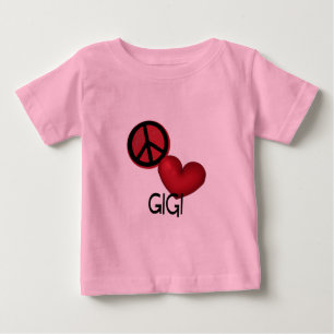 平和愛Gigi ベビーTシャツ