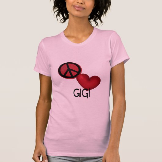 平和愛Gigi Tシャツ (正面)