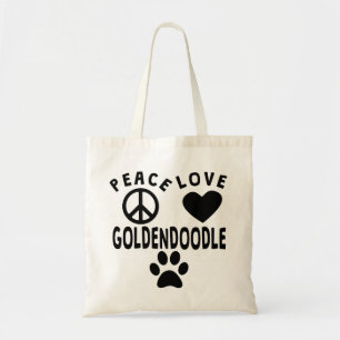 平和愛Goldendoodle トートバッグ