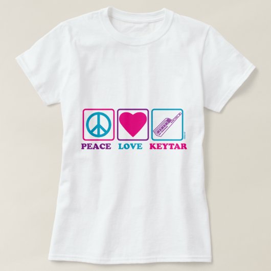 平和愛Keytar Tシャツ (デザイン正面)