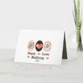 平和愛Mahjongの空白のな挨拶状 カード (裏面)