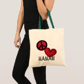 平和愛Mamaw トートバッグ (正面(商品))