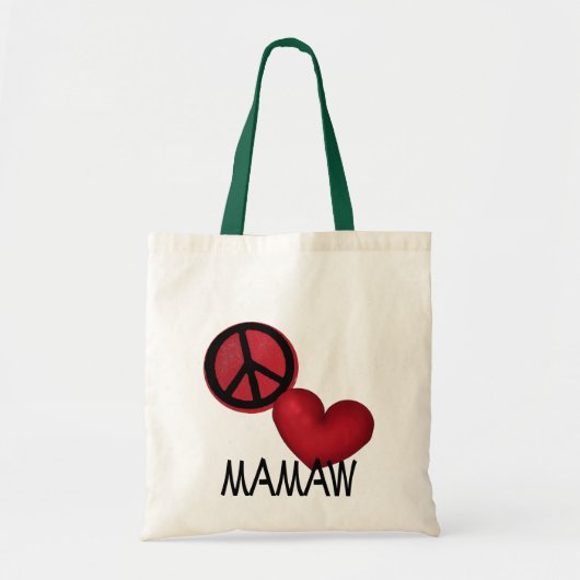 平和愛Mamaw トートバッグ (正面)