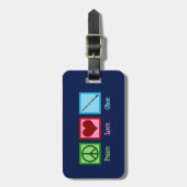 平和愛Oboe ラゲッジタグ (正面縦)