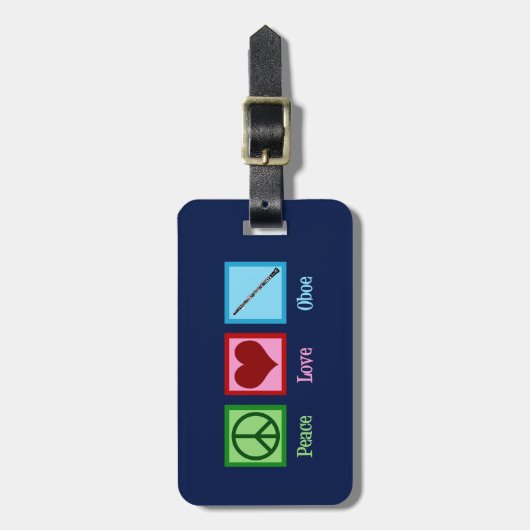 平和愛Oboe ラゲッジタグ (正面縦)