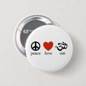 平和愛Om 缶バッジ (正面&裏面)