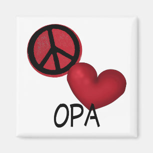 平和愛Opa マグネット
