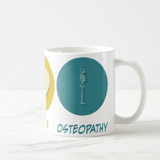 平和愛Osteopathy コーヒーマグカップ (右)