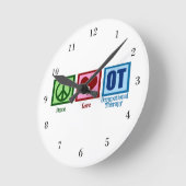 平和愛OT ラウンド壁時計 (傾斜)