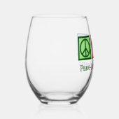 平和愛PhlebotomyかわいいPhlebotomiss ステムなしワイングラス (右)