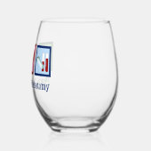 平和愛PhlebotomyかわいいPhlebotomiss ステムなしワイングラス (左)