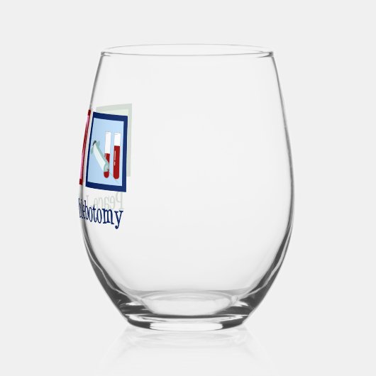 平和愛PhlebotomyかわいいPhlebotomiss ステムなしワイングラス (左)