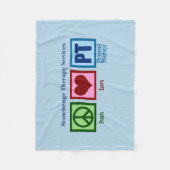 平和愛PTのフィジカルセラピー フリースブランケット (正面)