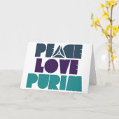 平和愛Purim カード (黄色い花)