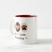 平和愛Schnoodlesのマグ ツートーンマグカップ (正面左)