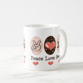 平和愛Sweet sixteenの誕生日のマグ コーヒーマグカップ (正面右)