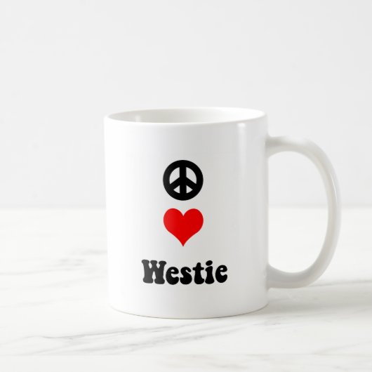 平和愛Westie コーヒーマグカップ (右)