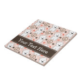 平和愛WestiesのセラミックタイルTrivet タイル (側面)