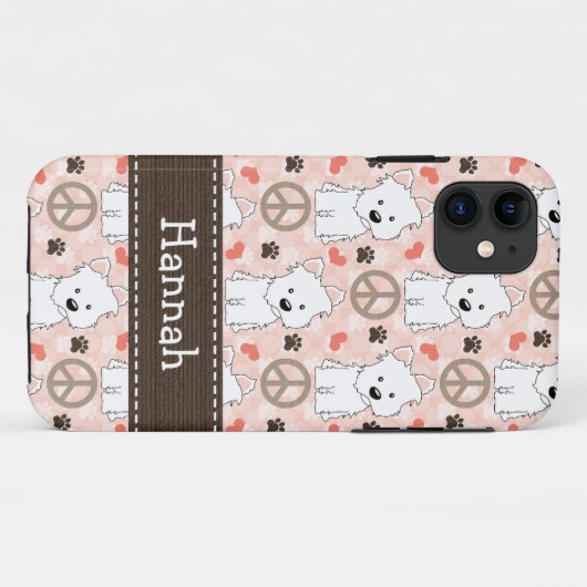 平和愛Westies Case-Mate iPhoneケース (裏面(横))