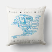 平和感動的エレガントラベル雲 クッション (裏面)