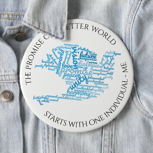 平和感動的エレガントラベル雲 缶バッジ (インサイチュ)