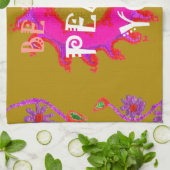 平和感動的Be With Youベクトルデザインアート キッチンタオル (折り畳み)