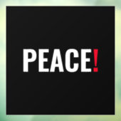 平和感嘆符白黒赤アンチ戦争 ウィンドウサイン (シート3)