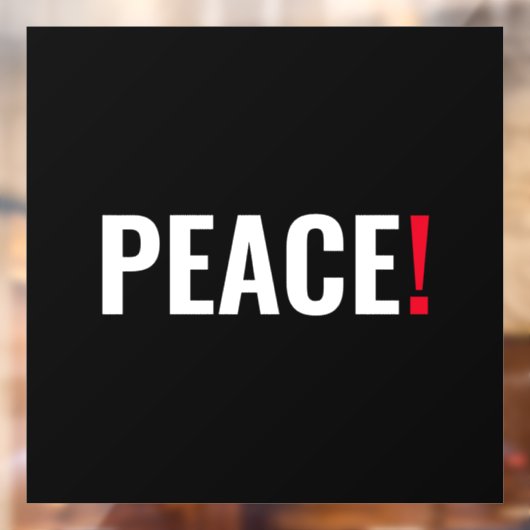 平和感嘆符白黒赤アンチ戦争 ウィンドウサイン (シート2)