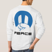 平和手のmoparロゴ tシャツ (裏面)