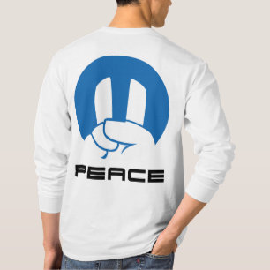 平和手のmoparロゴ tシャツ