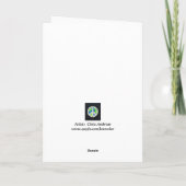 平和折り畳みグリーティングカード カード (裏面)