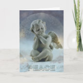 平和挨拶状のクリスマスの天使 シーズンカード (正面)