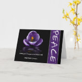 平和挨拶状 カード (黄色い花)