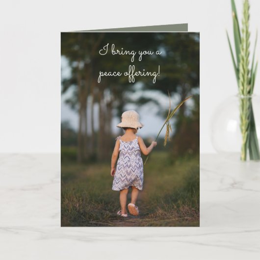 平和提供の申し訳ないカード サンキューカード (正面)