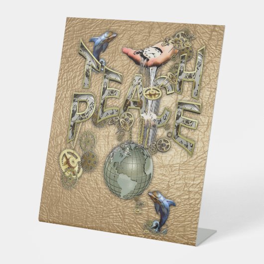 平和教えクリスマスの贈物 台座サイン (正面)