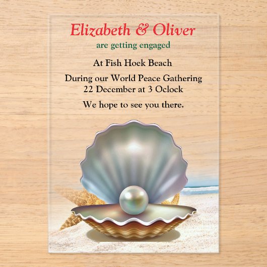 平和教えクリスマスギャザリング アクリル招待状 (正面)