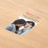 平和教えクリスマスギャザリング アクリル招待状 (レイダウン)