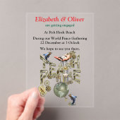 平和教えクリスマスギャザリング アクリル招待状 (インサイチュ (ポータブル))