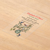 平和教えクリスマスギャザリング アクリル招待状 (レイダウン)