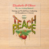 平和教えクリスマスギャザリング アクリル招待状 (正面)