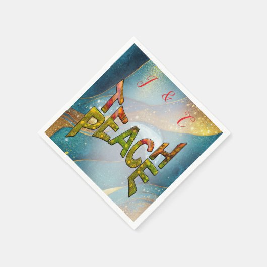 平和教えクリスマスギャザリング スタンダードカクテルナプキン (角)