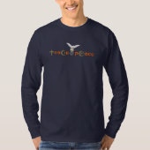 平和教え |メンズ長袖 Tシャツ (正面)