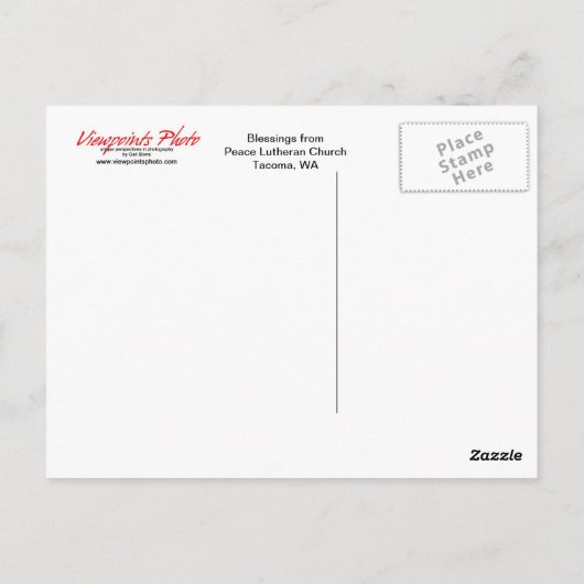 平和教会のポストカード ポストカード (裏面)