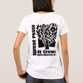 平和教会の創立者のシャツ Tシャツ (裏面)