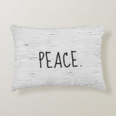 平和文字オン樺の木ツリーアクセント枕 アクセントクッション (正面)